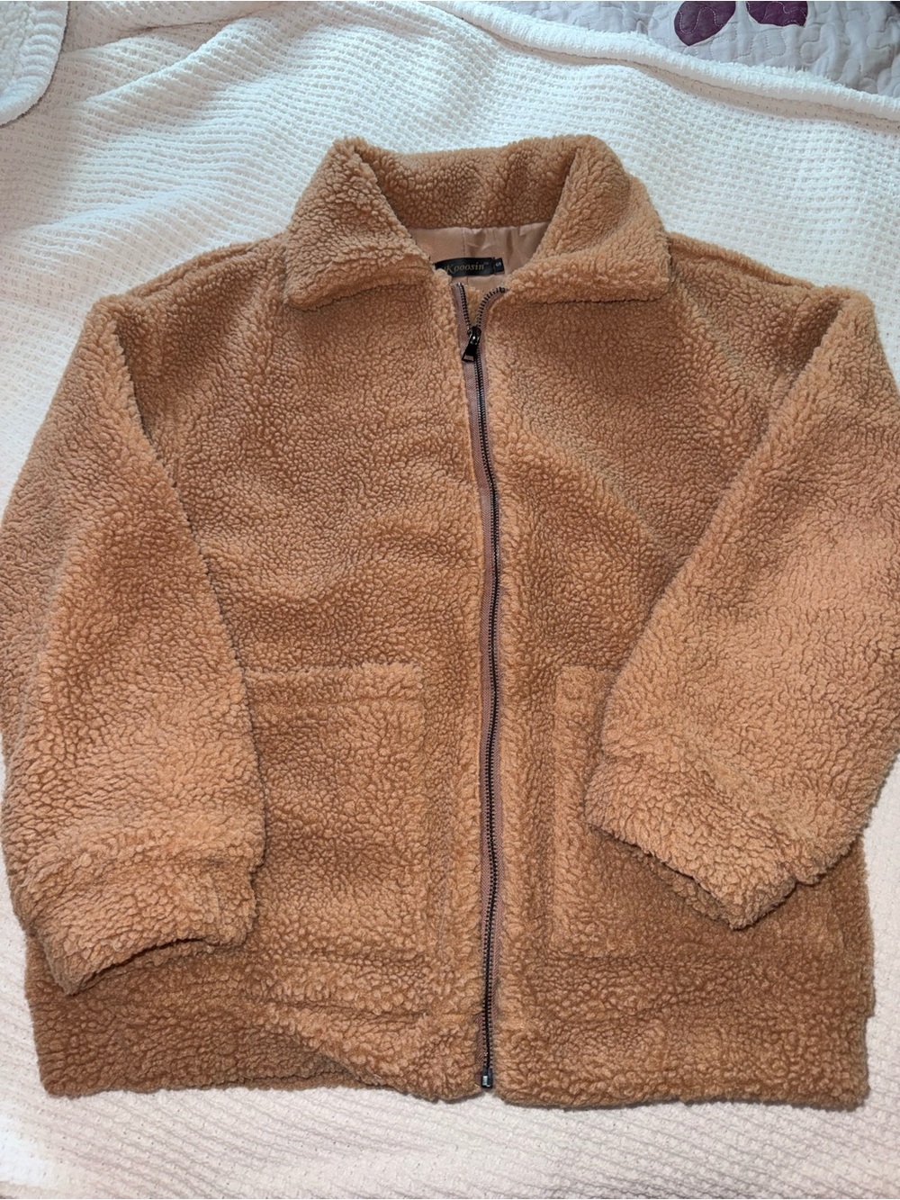 Women’s Teddy Zip-Up Jacket in Brown